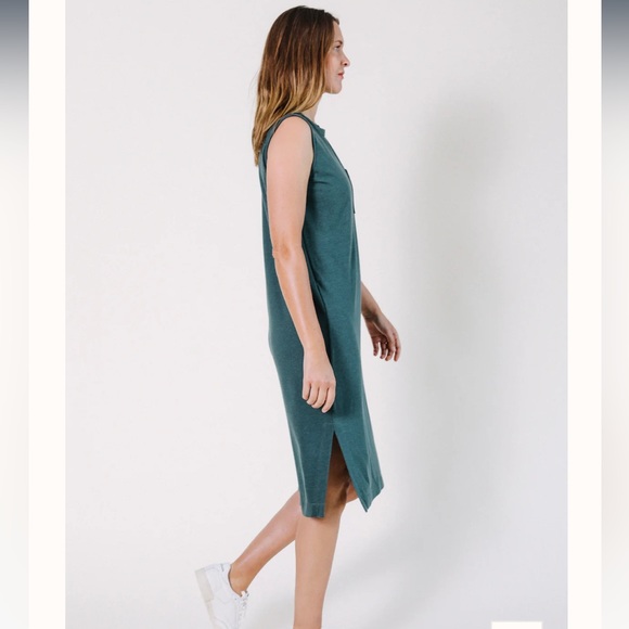 Pop linen / For Days Sophie Tank Jersey Dress in Pine, size XL - Picture 8 of 10
